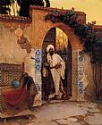 Rudolf Ernst By the Entrance painting